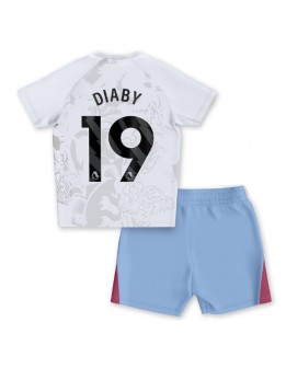 Aston Villa Moussa Diaby #19 Replika Borta Kläder Barn 2023-24 Kortärmad (+ byxor)